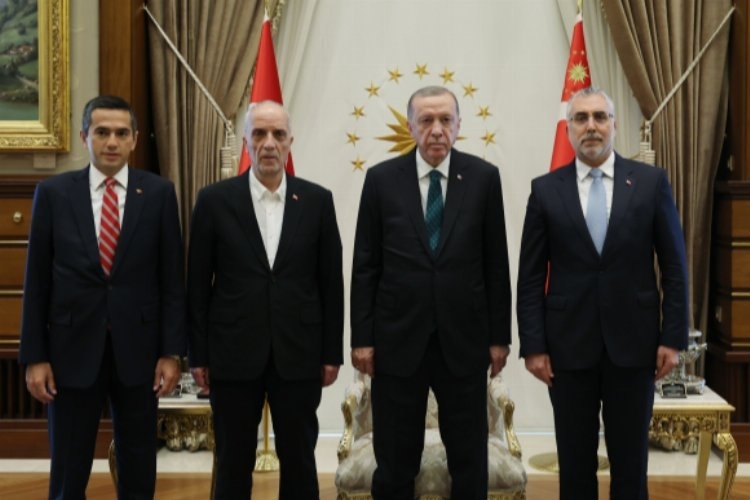 Cumhurbaşkanı Erdoğan, işçi ve işveren temsilcilerini kabul etti