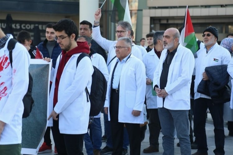 Gazze katliamına en 'sağlık'lı protesto
