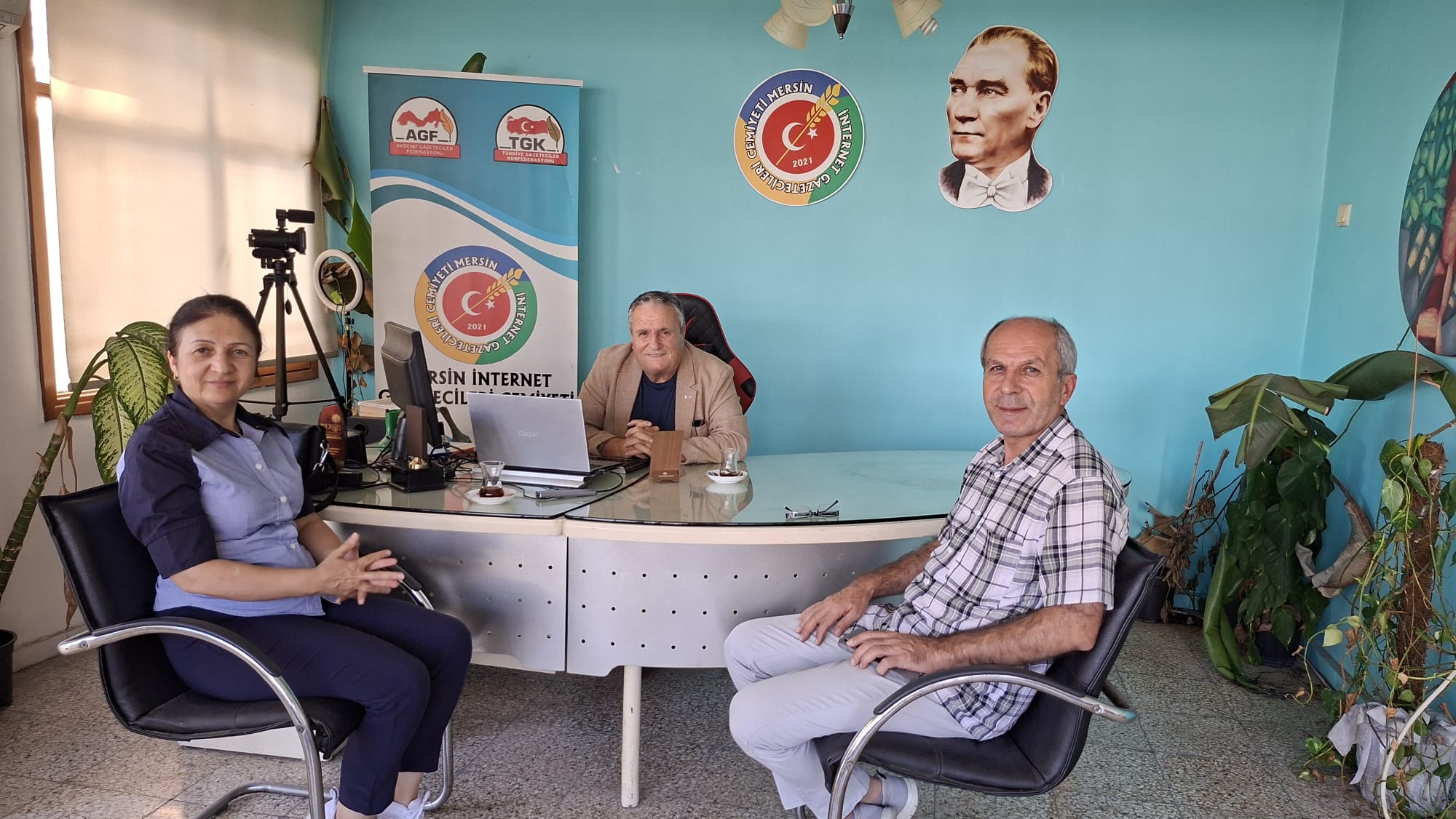 Akdeniz Gazeteciler Federasyonu Başkanı Mersin’de